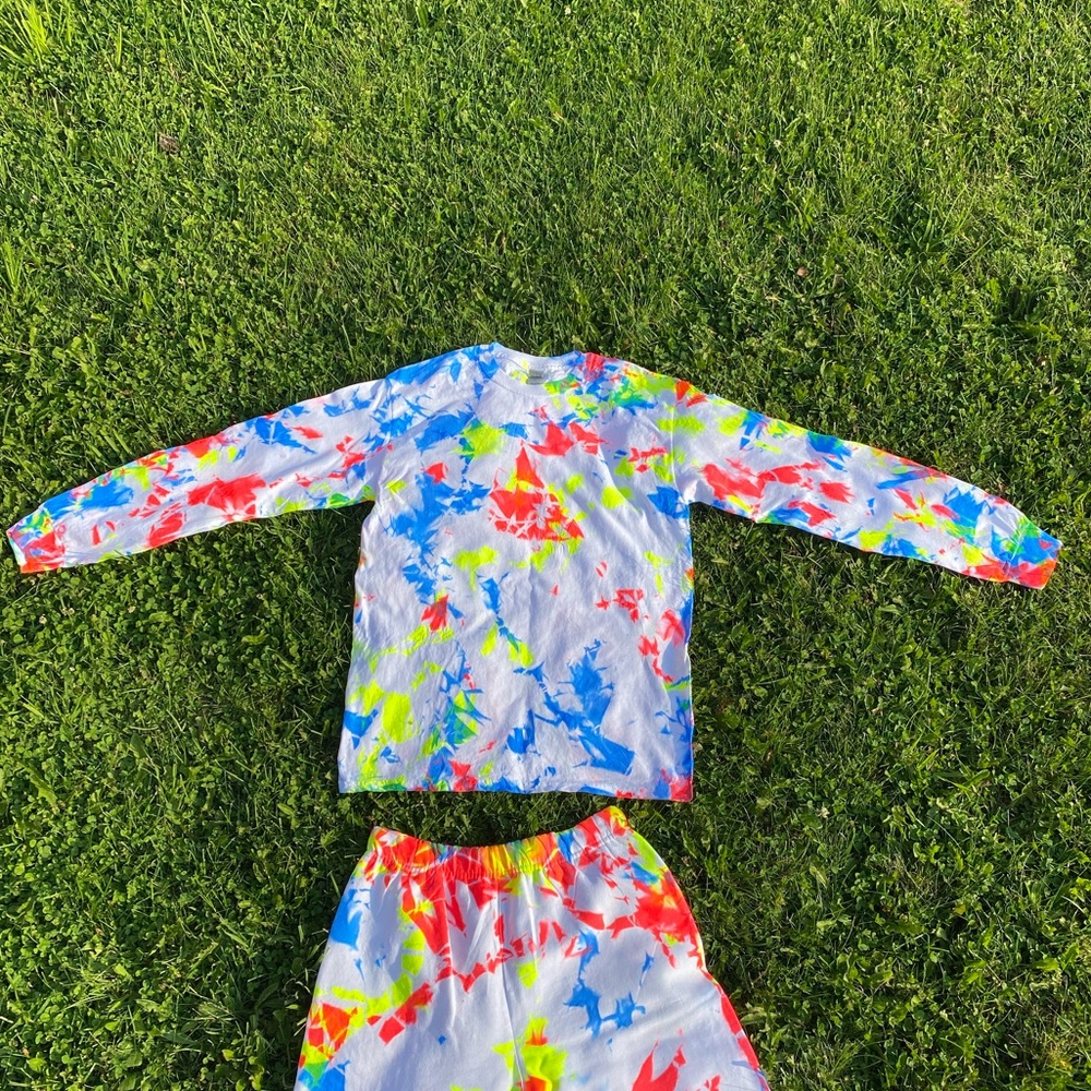 Neon Tie Dye Long Sleeve